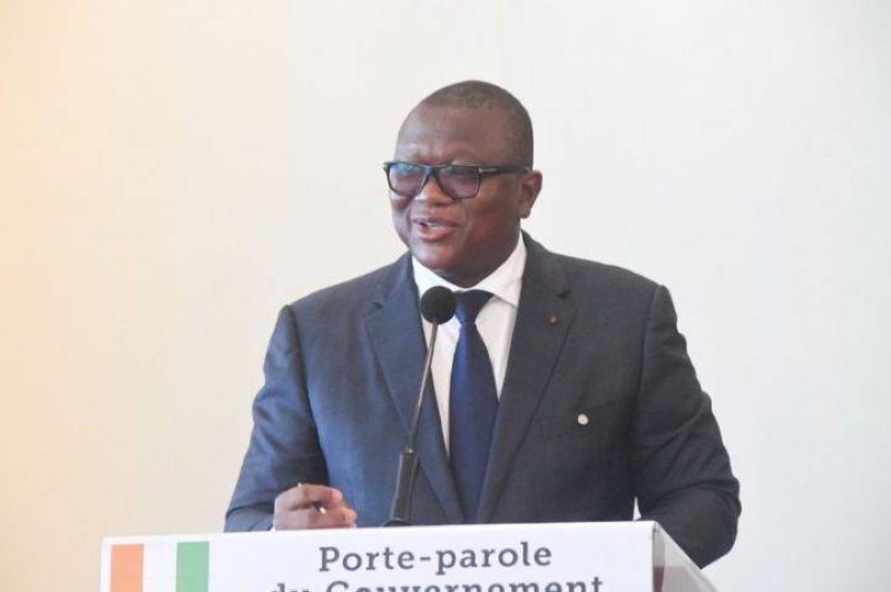 Le ministre Amadou Coulibaly, porte-parole du gouvernement