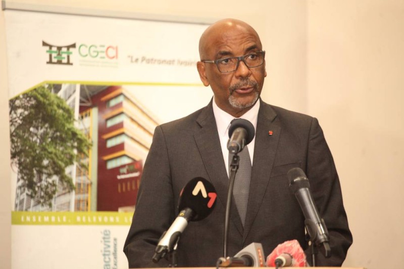 Jean-Marie Ackah, président de la Confédération générale des entreprises de Côte d'Ivoire