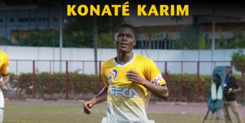 Konaté Karim, le buteur de l’Asec. (DR)