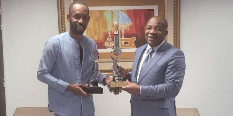 Siandou Fofana (à droite) a exprimé ses encouragements à Erico Séry. (DR)