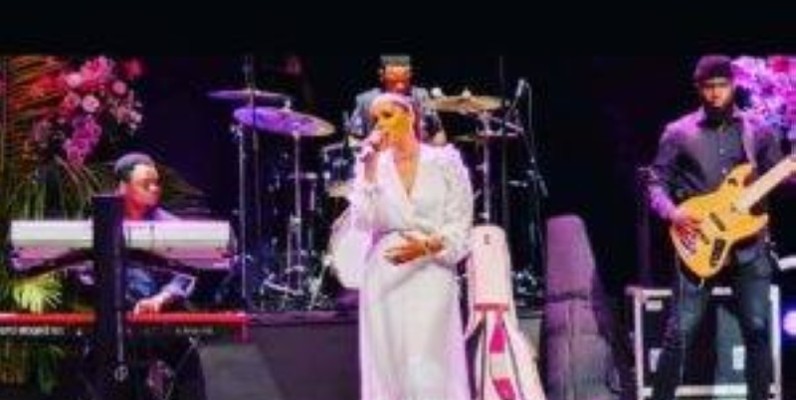 Le concert de l’artiste marocaine, Sofia Mestaria, été à la hauteur des attentes. (DR)
