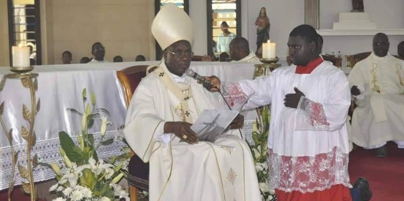 L'Archevêque Jean-Pierre Cardinal Kutwa. (Bavane)