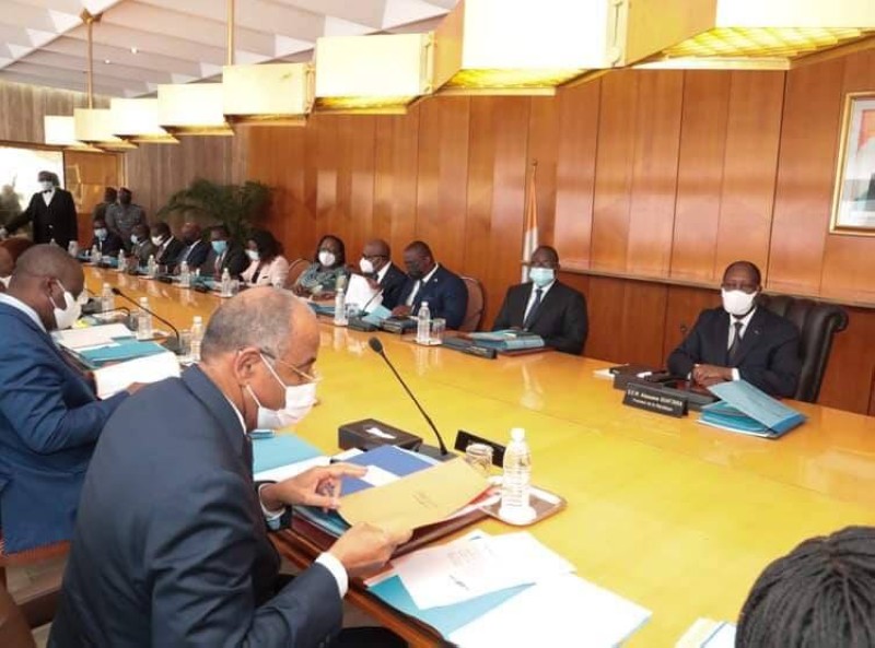 Le conseil des ministres présidé par le Chef de l'Etat, Alassane Ouattara