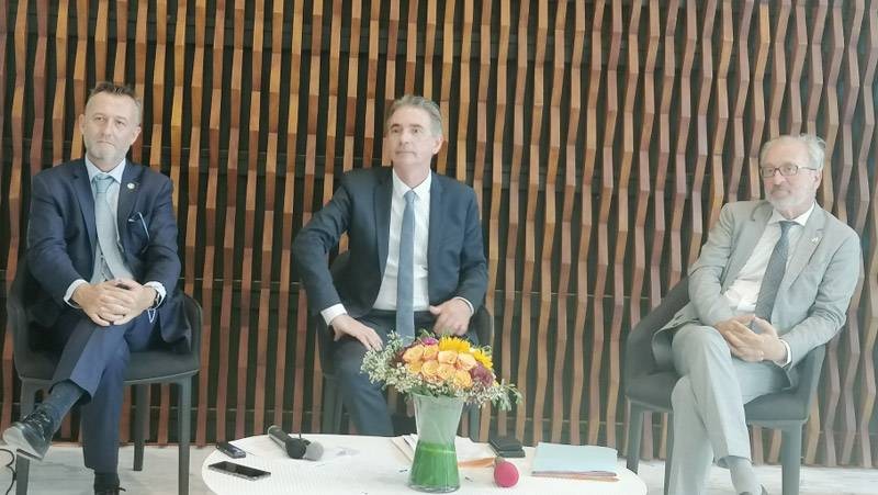 Les responsables de la compagnie Air France ont animé une conférence de presse. (DR)