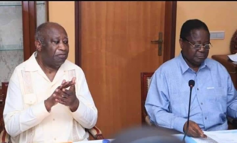 Laurent Gbagbo et Henri Konan Bédié 