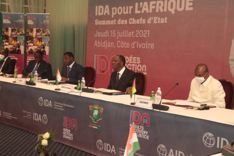 Alassane Ouattara à l'ouverture de l'IDA-20