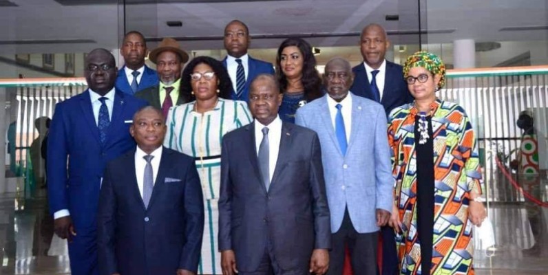 La photo de famille après la rencontre avec Amadou Soumahoro. (DR)