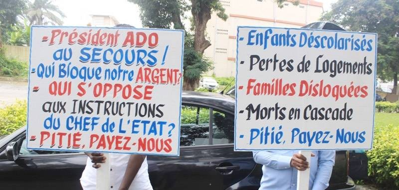 Les ex-agents ivoiriens d'Air Afrique demandent à l'Etat de payer leur argent. (DR)