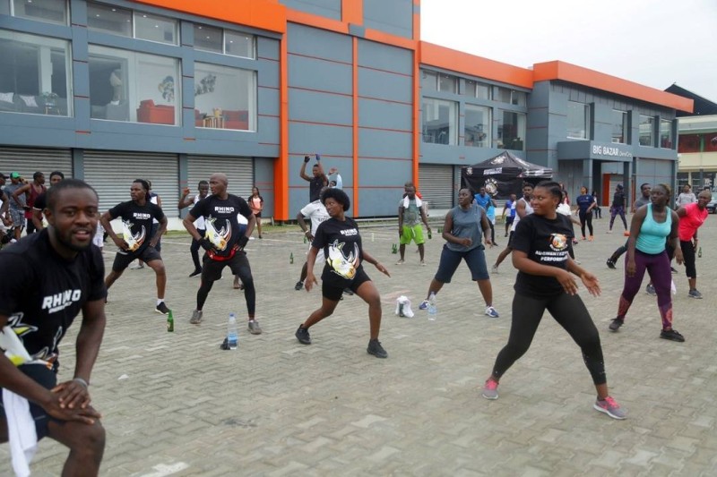 Le ’’Fitness géant de Rhino’’ a déposé ses valises au grand carrefour de Koumassi