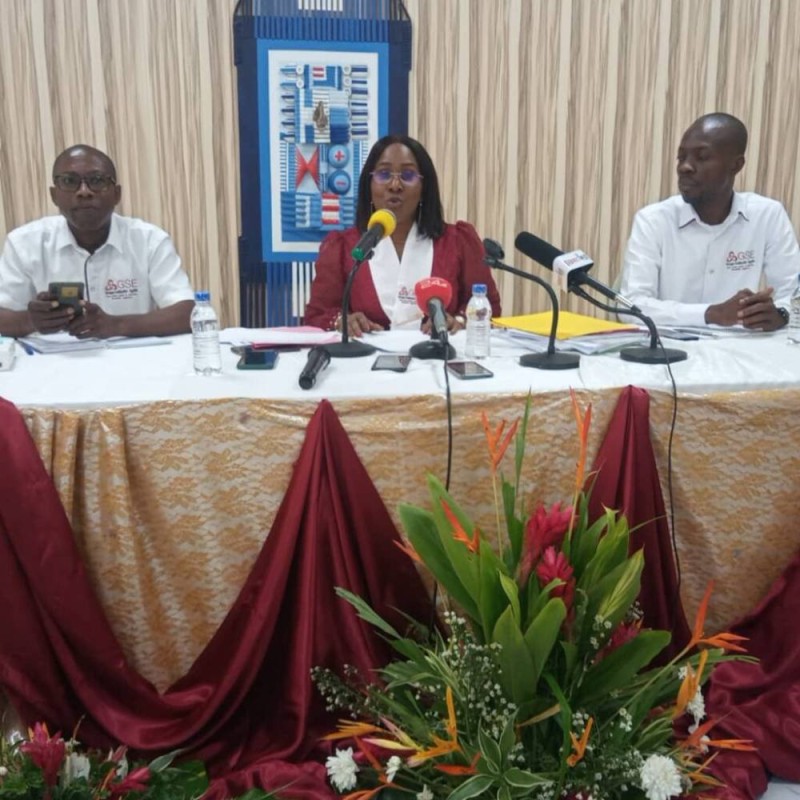 La candidate du groupe Solidarité-égalité, Dr Laurence Kamara (Bavane)