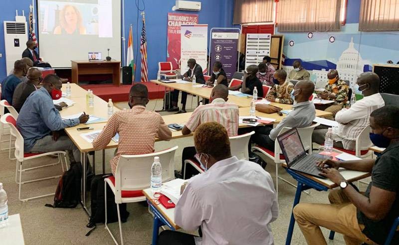 Une vue des journalistes ayant pris part à la formation. (DR)