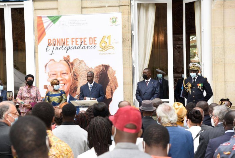 La cérémonie a enregistré la présence massive d'ivoiriens à Paris (DR)