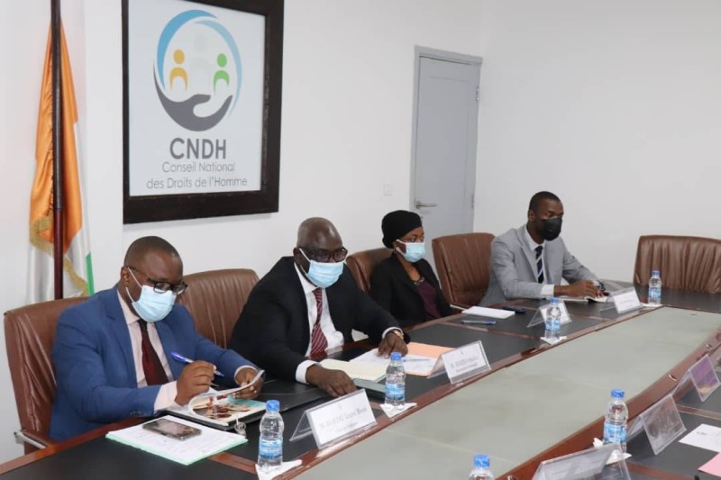 Les membres de la délégation du CNDH