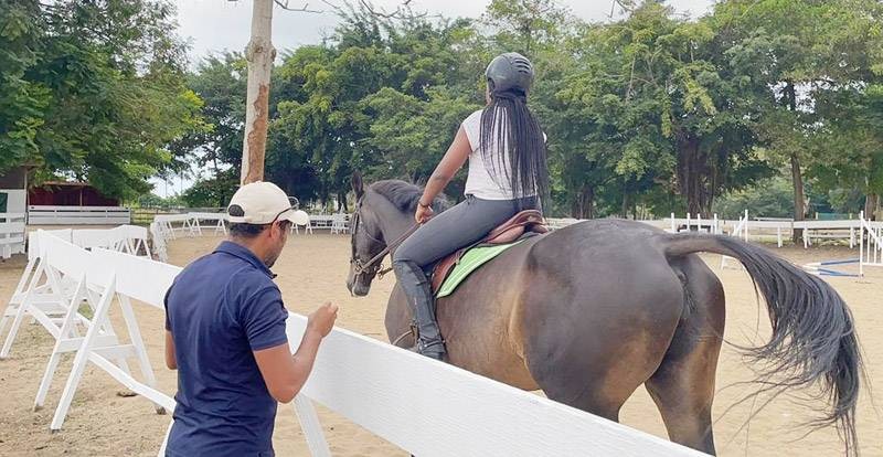 L'expert marocain a l'œuvre au Poney club. (DR)