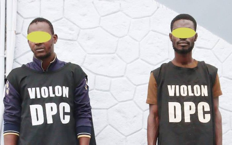 Les deux bandits ont été mis aux arrêts par la police criminelle. (Photo : DGPN)