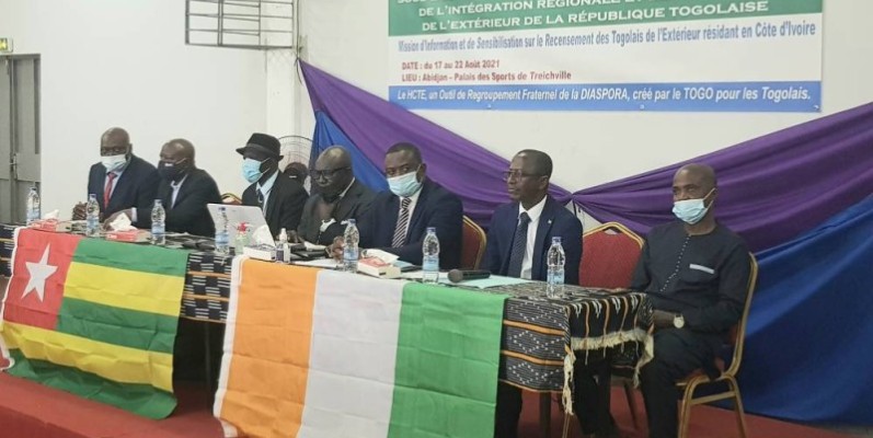Les plus hauts responsables du Haut conseil des Togolais de l'extérieur ont échangé avec la diaspora togolaise vivant en Côte d'Ivoire (Dr)