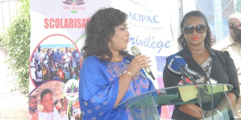 La présidente de l’ONG Bloom, Danielle Lidégoué Cissé, a traduit sa gratitude aux partenaires. (DR)