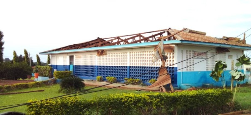 La tornade a endommagé des salles dont celle d'hospitalisation. (Photo : DR)