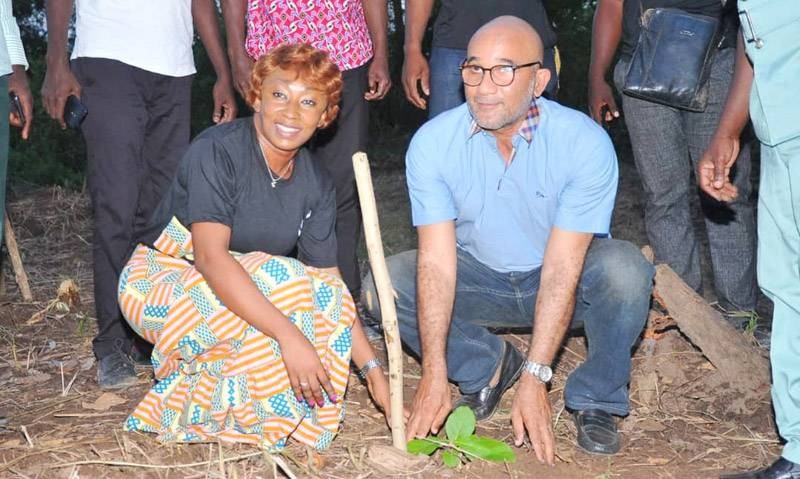 Michel Gbagbo et Rebecca Yao ont posé un acte hautement symbolique. (DR)