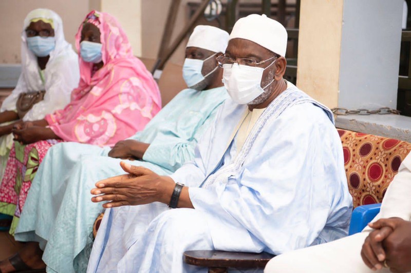 Le président du Cosim, Cheick Aïma Ousmane Diakité au premier plan (DR)