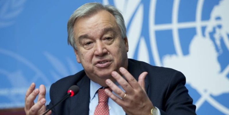 Antonio Guteress, le Secrétaire général de l'Onu, appel le monde entier à s'unir autour de la paix, pour un monde meilleur (Ph: DR)