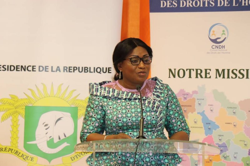 La présidente du CNDH, Mme Namizata Méité Sangaré (DR)