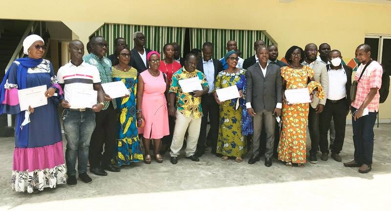 La photo de famille après l'atelier pour immortaliser l'événement. (Photo : DR)