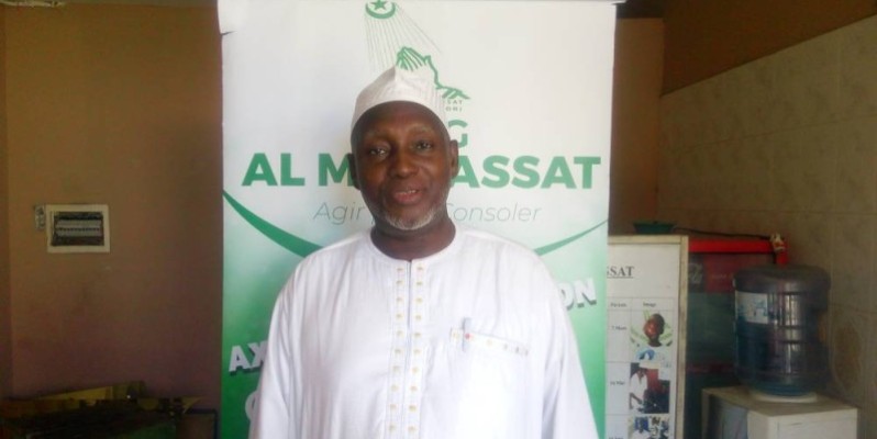 Haroun Koné, président du conseil d'administration de l'Ong Almuwassat, est porté sur le bien-être des populations. (Photo : Joseph Bessin)