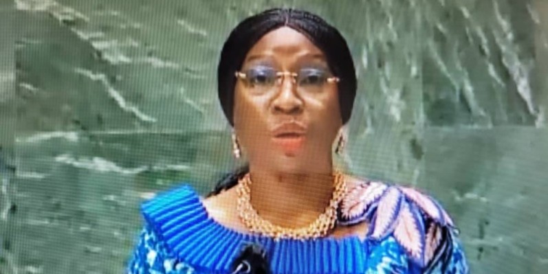 Kandia Camara a annoncé la position de la Côte d’Ivoire sur différentes questions, à la tribune de l’Onu. (DR)