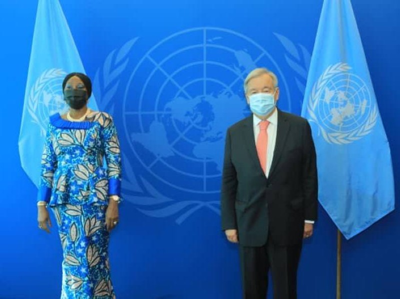 La Ministre d’Etat des Affaires Etrangères et le Secrétaire Général de l’ONU ont échangé