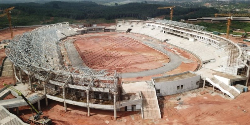 Les travaux du stade de San Pedro ont eu du mal à démarrer. (Photo : DR)