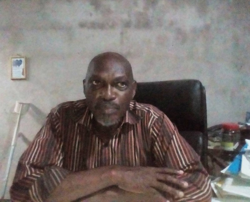 Guéya Demonsé, président du Bureau national des personnes invalides de Côte d'Ivoire (Burnici)