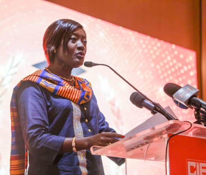 La ministre de l'Education nationale et de l'Alphabétisation, le Professeur Mariatou Koné.