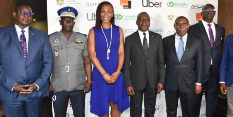 Le ministre Amadou Koné se félicite de l'initiative de Uber-Côte d'Ivoire. (DR)