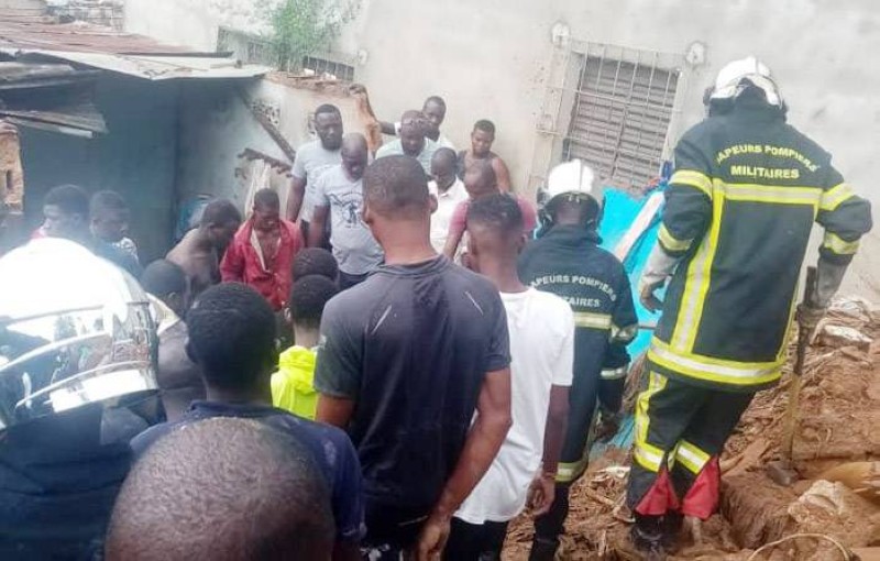 Les sapeurs-pompiers militaires alertés se sont rendus sur les lieux à Mossikro. (Photo : GSPM)