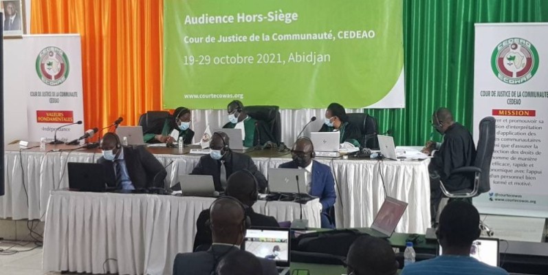 Les deux parties opposées étaient devant la Cour de justice de la Cedeao en audience hors-siège à la représentation de la Cedeao à Abidjan (Dr)