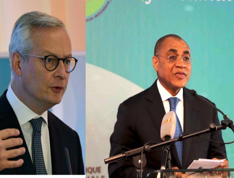 Les ministres Bruno Lemaire et Adama Coulibaly. (Photo : DR)