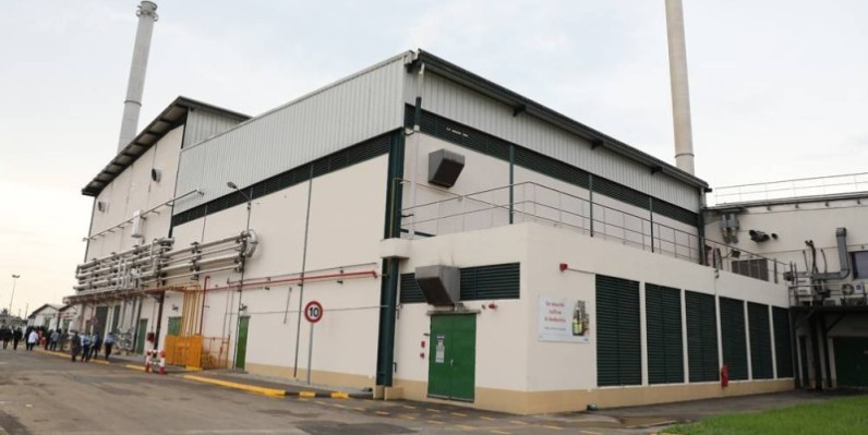 Une vue de la nouvelle usine de Cargill. (Dr)