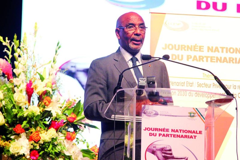 Le président du Patronat, Jean-Marie Ackah, a exprimé les préoccupations du secteur privé au gouvernement. (Véronique Dadié)