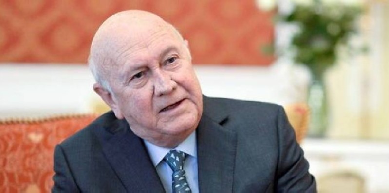 Frederik De Klerk est mort ce 11 novembre à son domicile de Fresnaye, en banlieue du Cap. (DR)