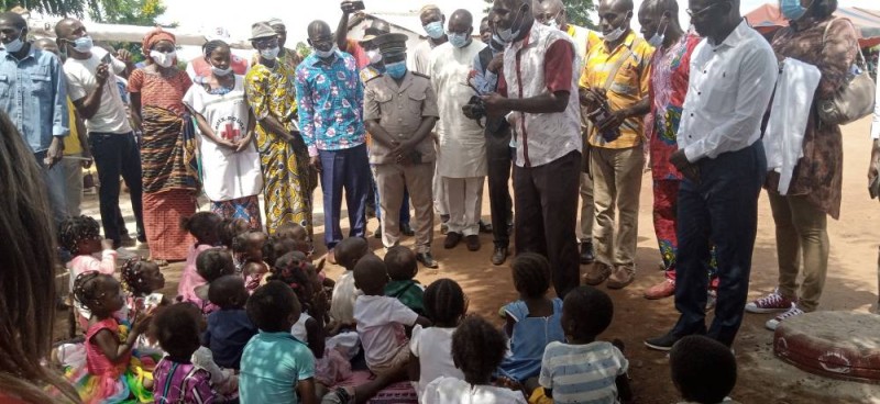 La nécessité  à bien nourrir les enfants a été expliquée au cours cette rencontre. (Ph Dr)