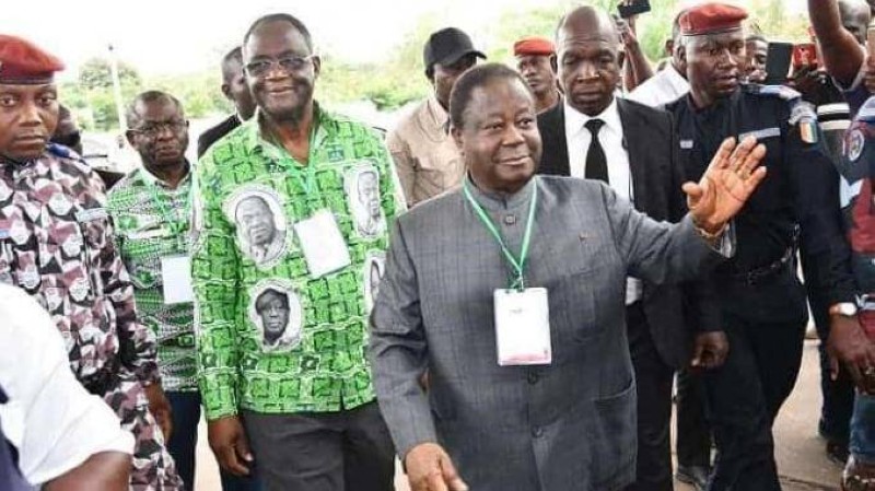 Le Président Henri Konan Bédié poursuit la restructuration de son parti. (Ph: Dr)