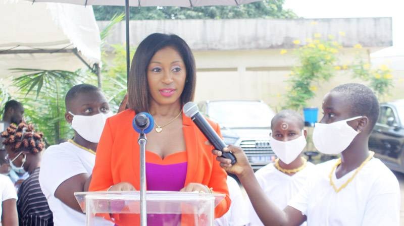 La présidente d’honneur de l’Ong au service du livre, Sonia Renée Boguifo. (DR)