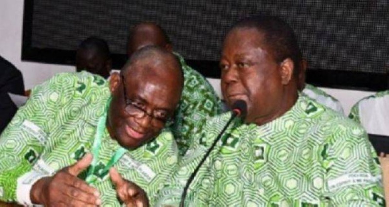 Maurice Kakou Guikahué et Henri Konan Bédié ont eu un tête-à-tête ce mercredi. (PH: DR)