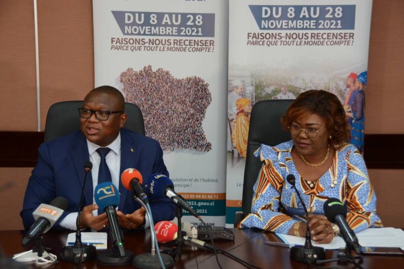 Photos : DR : Nialé Kaba et Amadou Coulibaly ont appelé les populations à s’impliquer davantage et à réserver un bon accueil aux agents recenseurs.