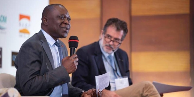 Le ministre Amadou Koné expose sa vision du transport. (DR)