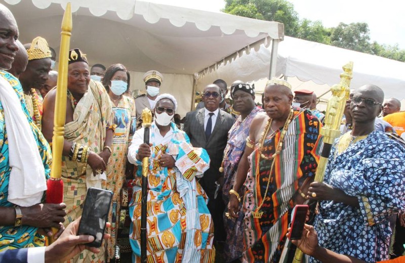 Le ministre d'Etat, ministre de la défense, Téné Birahima Ouattara fait fils de la région. (Ph: Véronique Dadié).