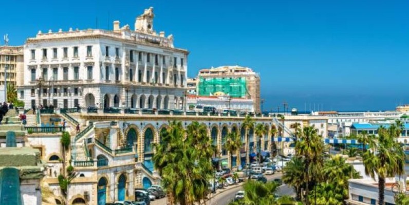 The Chamber of Commerce, a historic building in Algiers, the capital of Algeria
