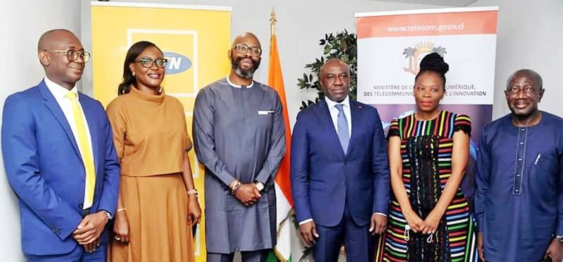 Une délégation du MTN Group a rendu visite au ministre Roger Adom. (Dr)