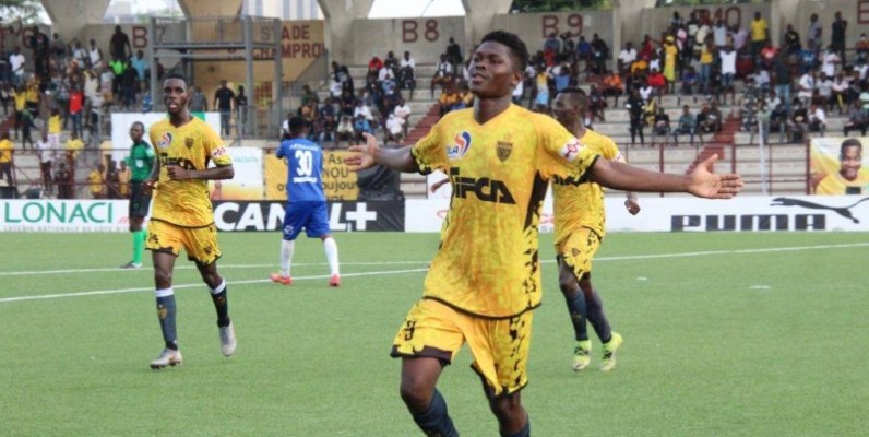 Konaté Karim a encore frappé hier contre le Stella (DR)